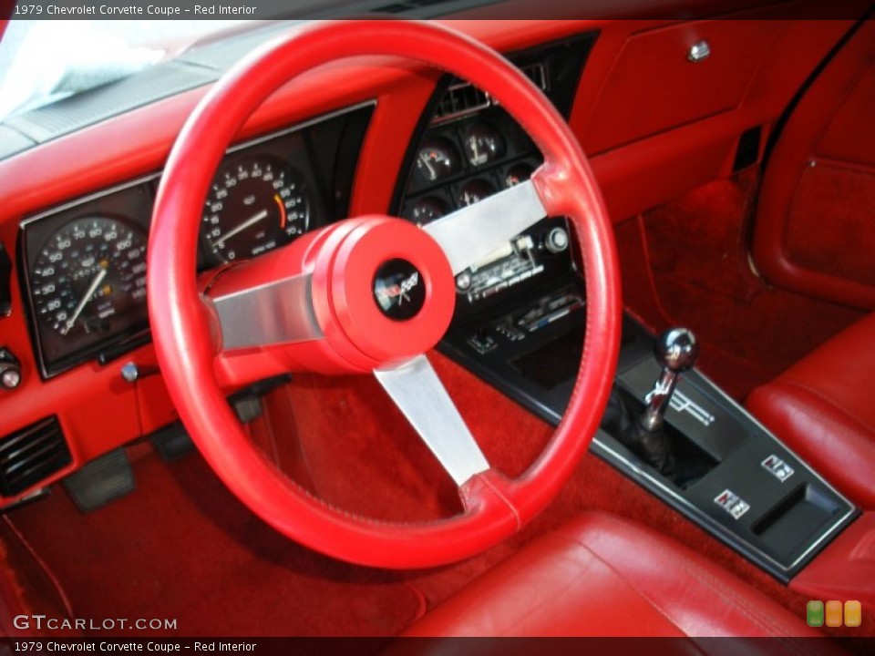 Red Interior Prime Interior for the 1979 Chevrolet Corvette Coupe #69644350