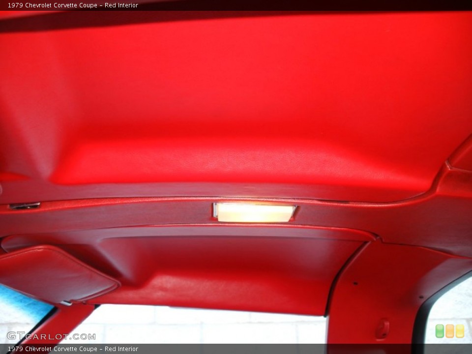 Red Interior Sunroof for the 1979 Chevrolet Corvette Coupe #69644383
