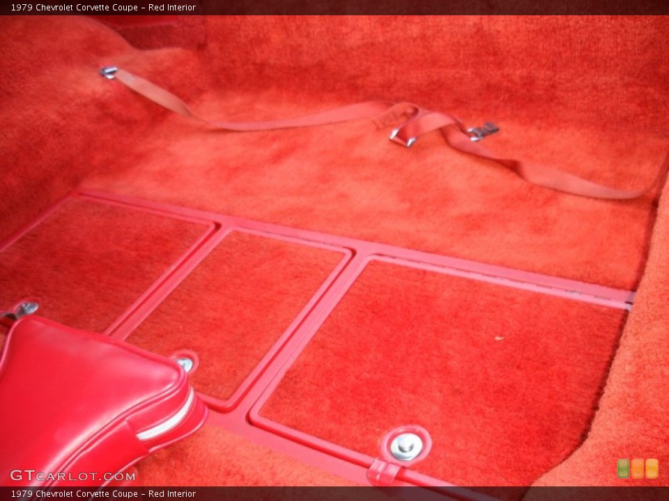 Red Interior Trunk for the 1979 Chevrolet Corvette Coupe #69644395