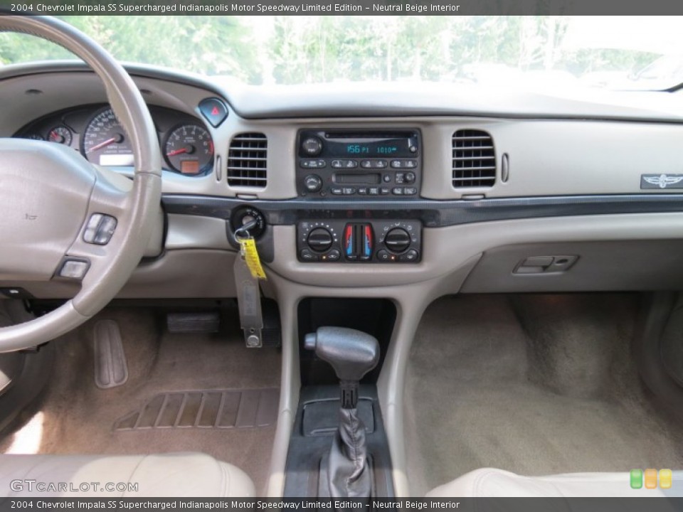 Neutral Beige Interior Dashboard for the 2004 Chevrolet Impala SS Supercharged Indianapolis Motor Speedway Limited Edition #69644548