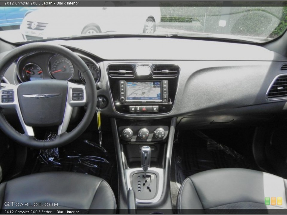 Black Interior Dashboard for the 2012 Chrysler 200 S Sedan #69644743