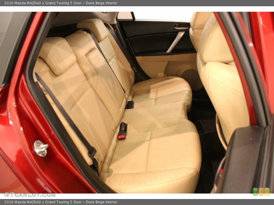 Dune Beige Interior Rear Seat for the 2010 Mazda MAZDA3 s Grand Touring 5 Door #69645313