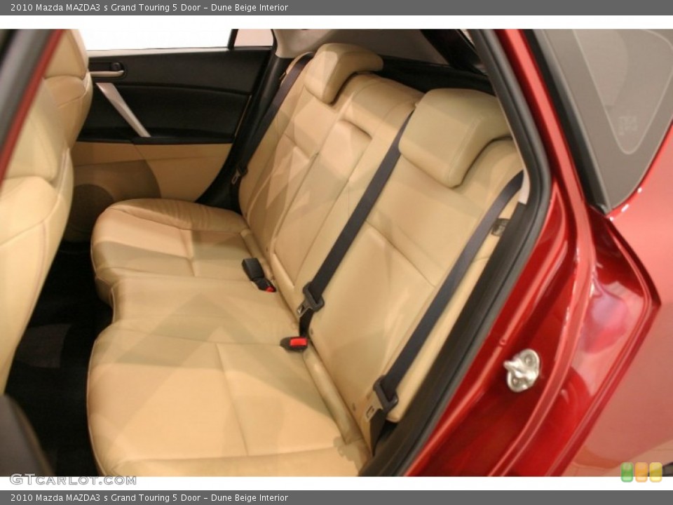 Dune Beige Interior Rear Seat for the 2010 Mazda MAZDA3 s Grand Touring 5 Door #69645322