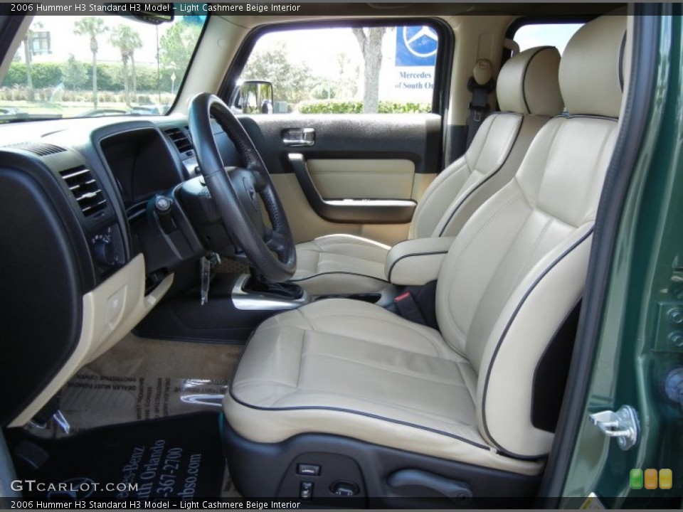 Light Cashmere Beige Interior Front Seat for the 2006 Hummer H3  #69645454