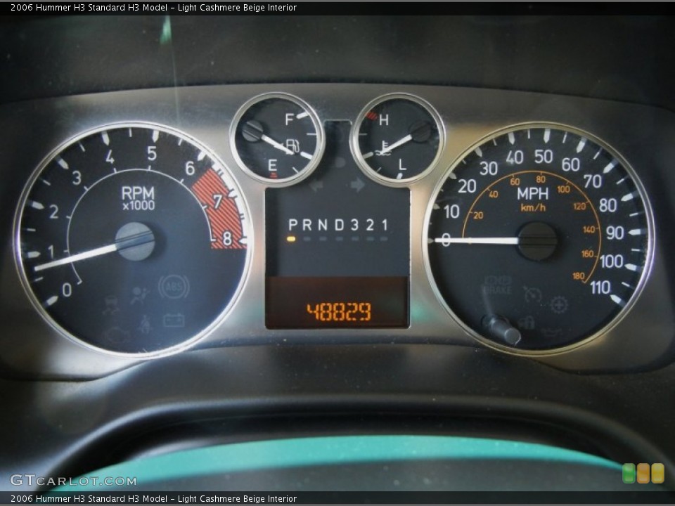 Light Cashmere Beige Interior Gauges for the 2006 Hummer H3  #69645541