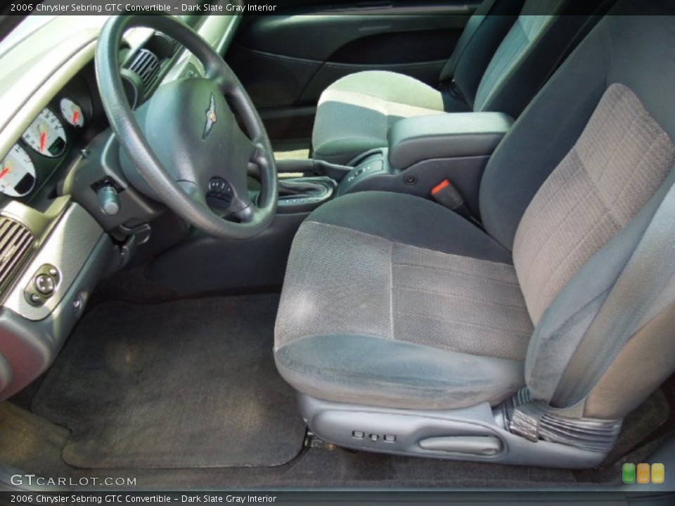 Dark Slate Gray Interior Photo for the 2006 Chrysler Sebring GTC Convertible #69649425