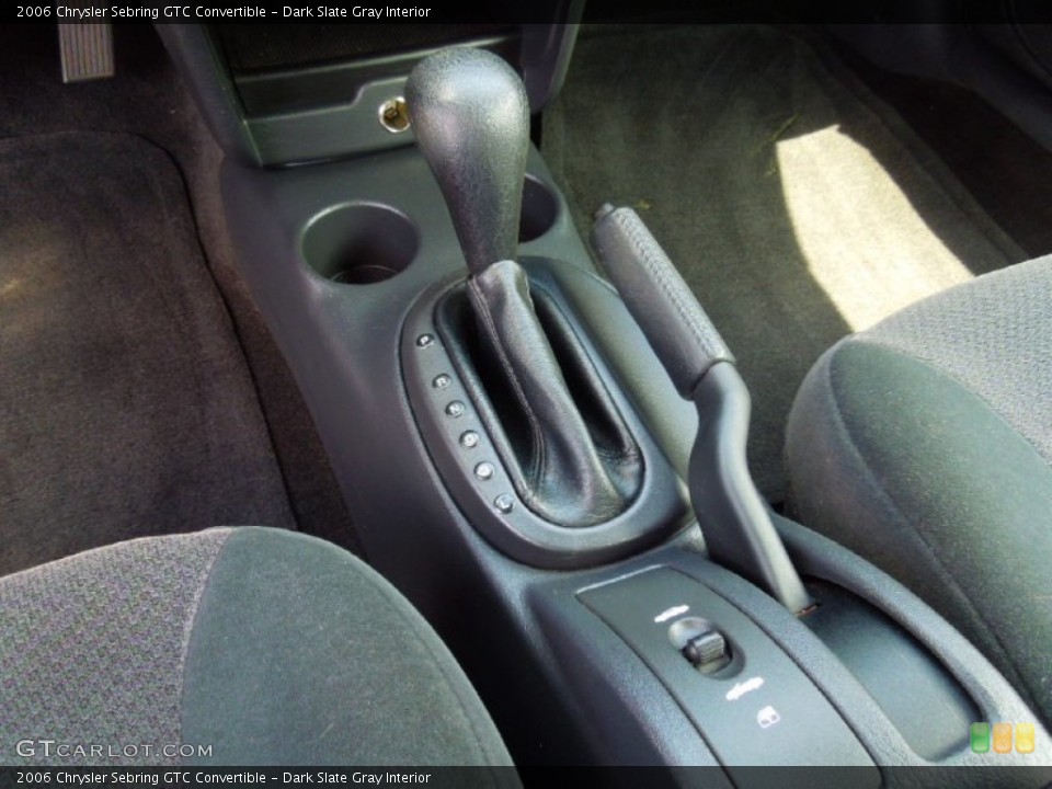 Dark Slate Gray Interior Transmission for the 2006 Chrysler Sebring GTC Convertible #69649456