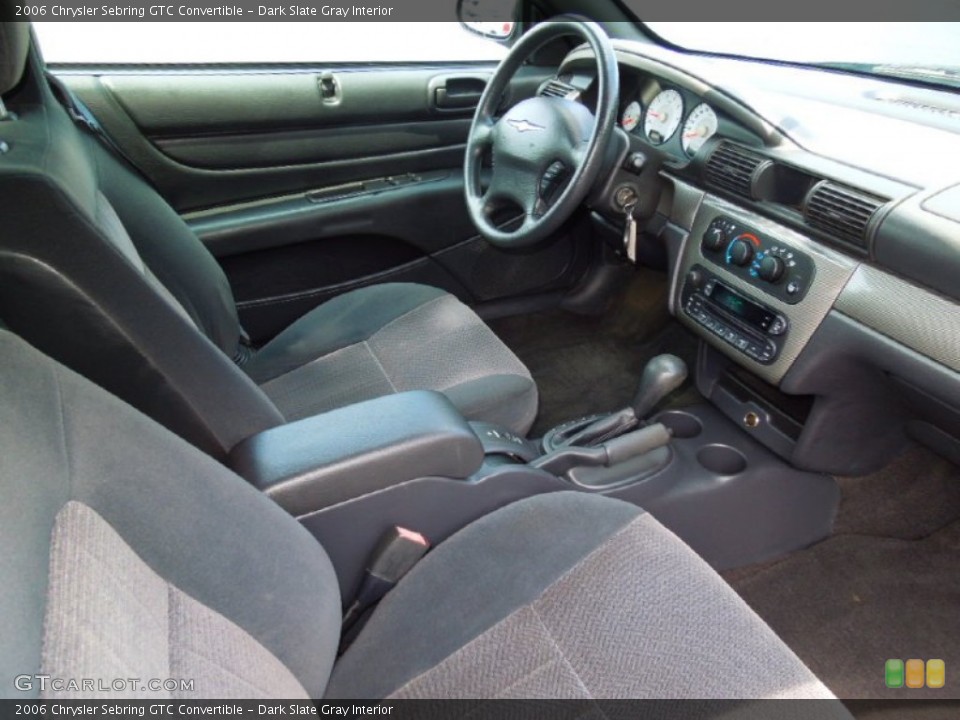 Dark Slate Gray Interior Photo for the 2006 Chrysler Sebring GTC Convertible #69649519