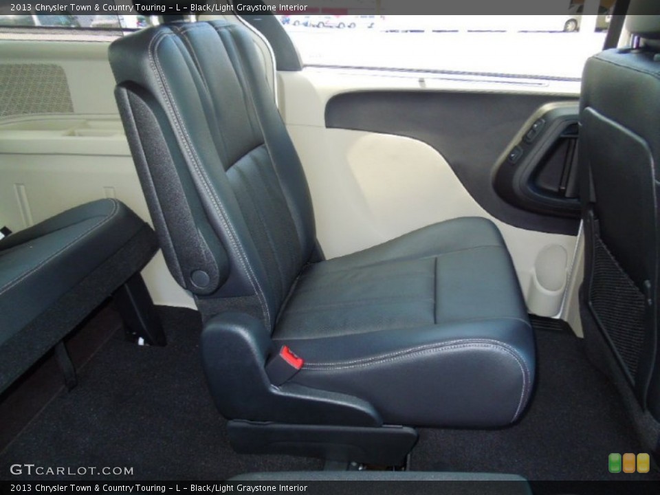 Black/Light Graystone Interior Rear Seat for the 2013 Chrysler Town & Country Touring - L #69650515