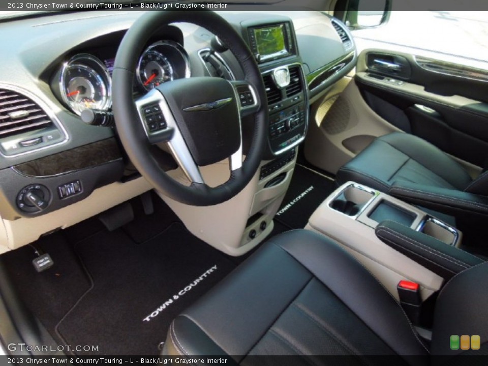 Black/Light Graystone Interior Prime Interior for the 2013 Chrysler Town & Country Touring - L #69650566