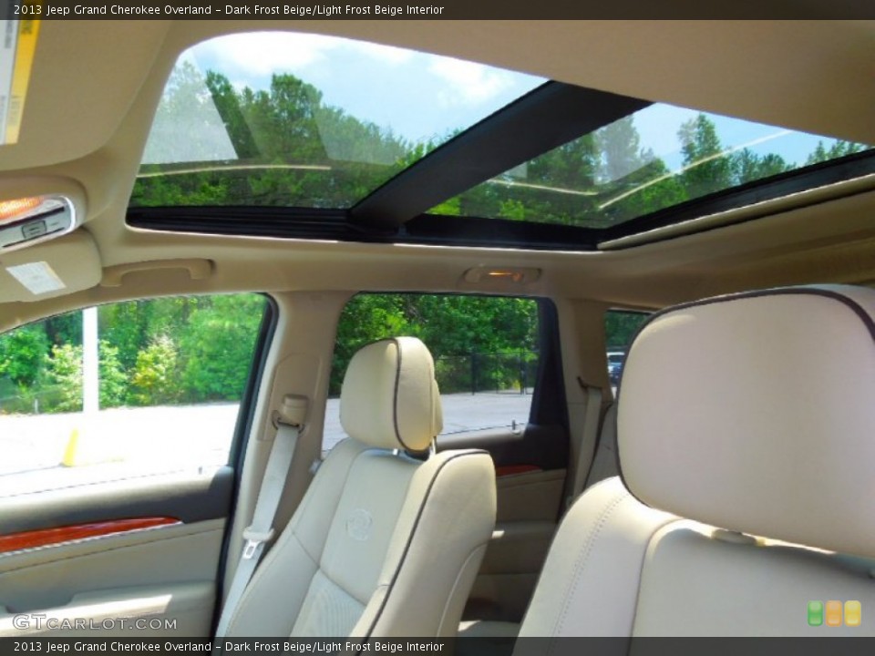 Dark Frost Beige/Light Frost Beige Interior Sunroof for the 2013 Jeep Grand Cherokee Overland #69650944