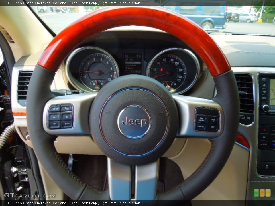 Dark Frost Beige/Light Frost Beige Interior Steering Wheel for the 2013 Jeep Grand Cherokee Overland #69650995