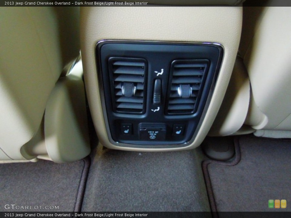 Dark Frost Beige/Light Frost Beige Interior Controls for the 2013 Jeep Grand Cherokee Overland #69651022