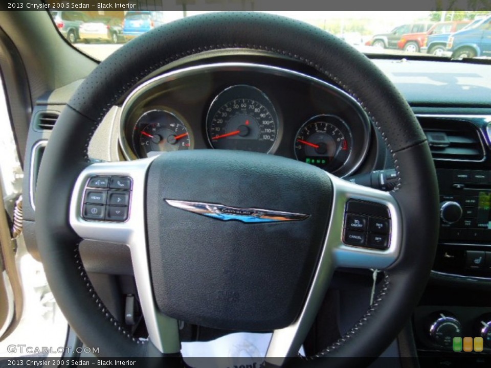 Black Interior Steering Wheel for the 2013 Chrysler 200 S Sedan #69652387