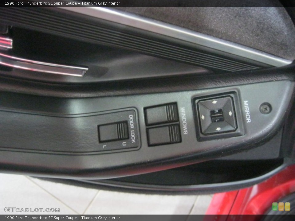 Titanium Gray Interior Controls for the 1990 Ford Thunderbird SC Super Coupe #69653305