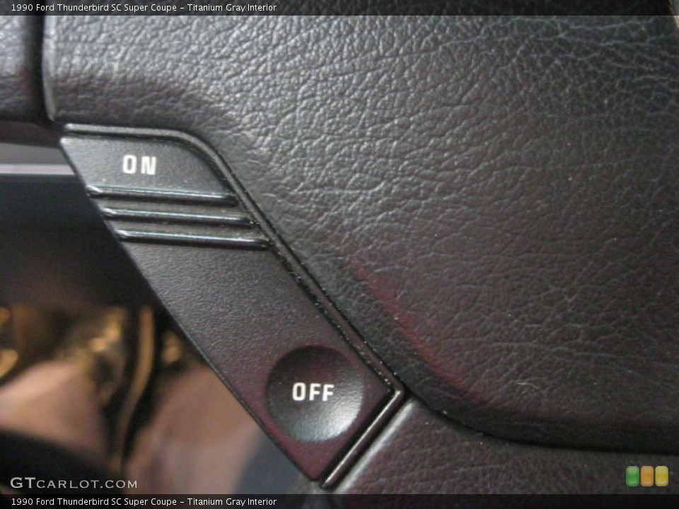 Titanium Gray Interior Controls for the 1990 Ford Thunderbird SC Super Coupe #69653383