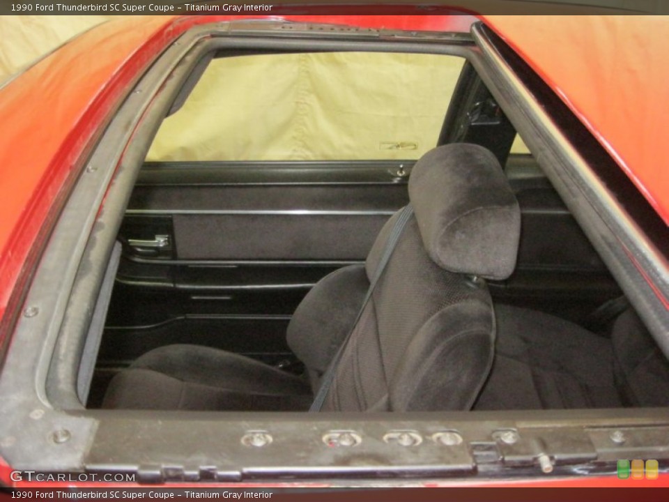 Titanium Gray Interior Sunroof for the 1990 Ford Thunderbird SC Super Coupe #69653515
