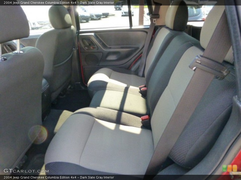 Dark Slate Gray Interior Rear Seat for the 2004 Jeep Grand Cherokee Columbia Edition 4x4 #69655651