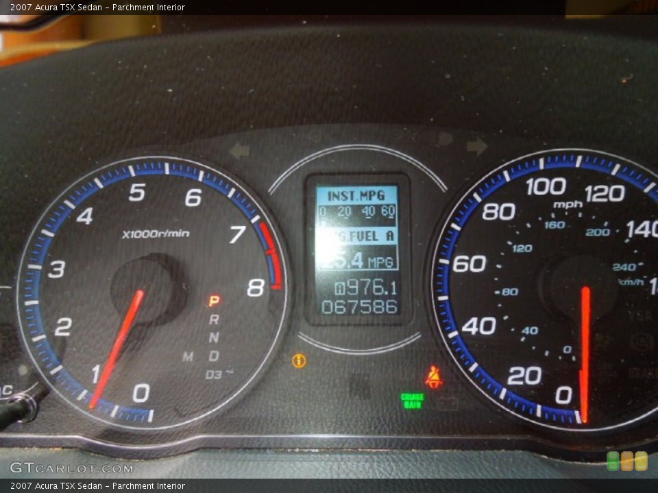 Parchment Interior Gauges for the 2007 Acura TSX Sedan #69656161