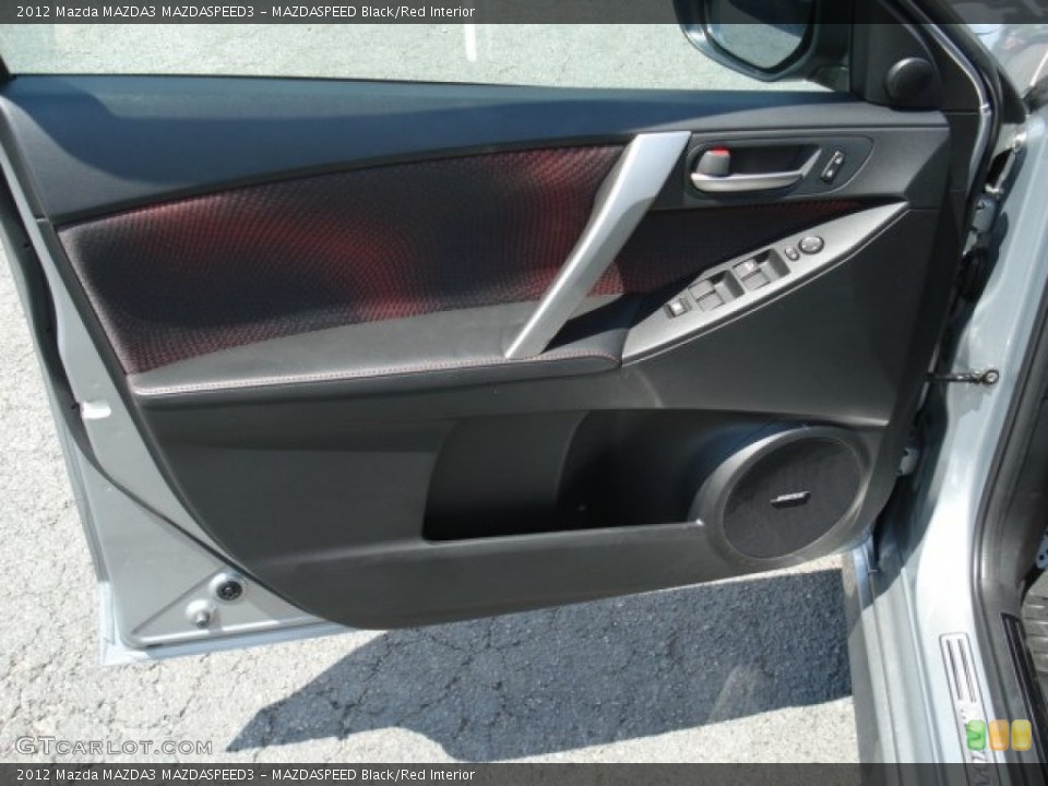 MAZDASPEED Black/Red Interior Door Panel for the 2012 Mazda MAZDA3 MAZDASPEED3 #69658602