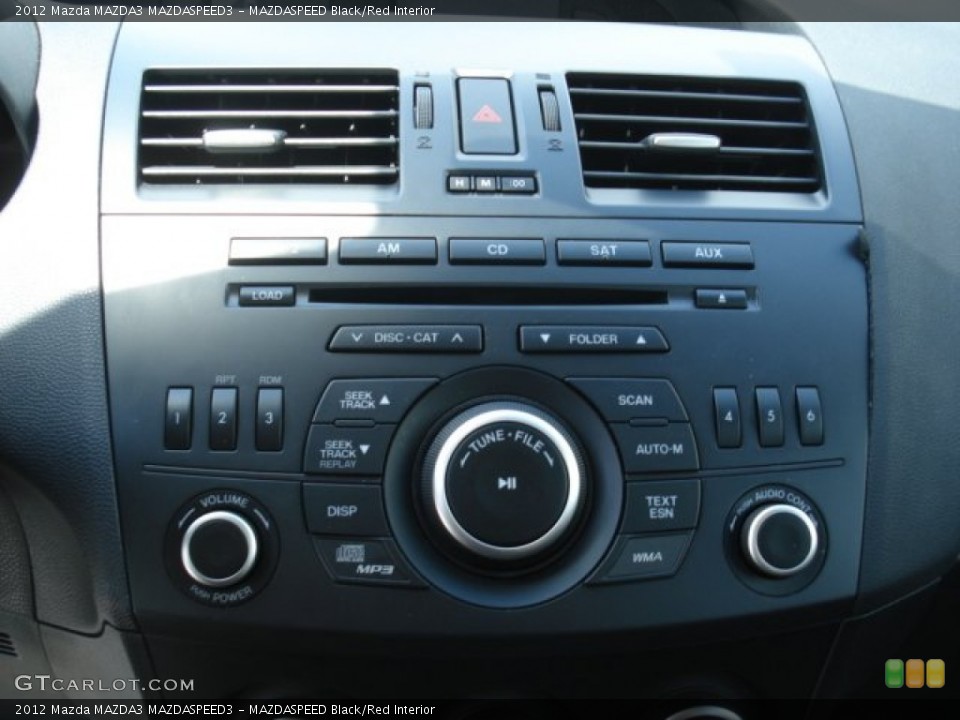 MAZDASPEED Black/Red Interior Audio System for the 2012 Mazda MAZDA3 MAZDASPEED3 #69658650