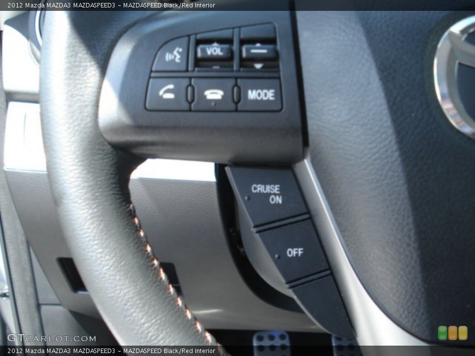 MAZDASPEED Black/Red Interior Controls for the 2012 Mazda MAZDA3 MAZDASPEED3 #69658674