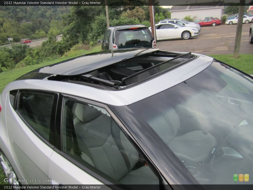 Gray Interior Sunroof for the 2012 Hyundai Veloster  #69658699