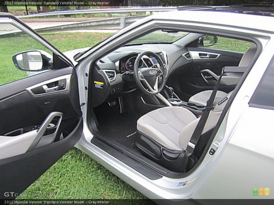 Gray Interior Prime Interior for the 2012 Hyundai Veloster  #69658743