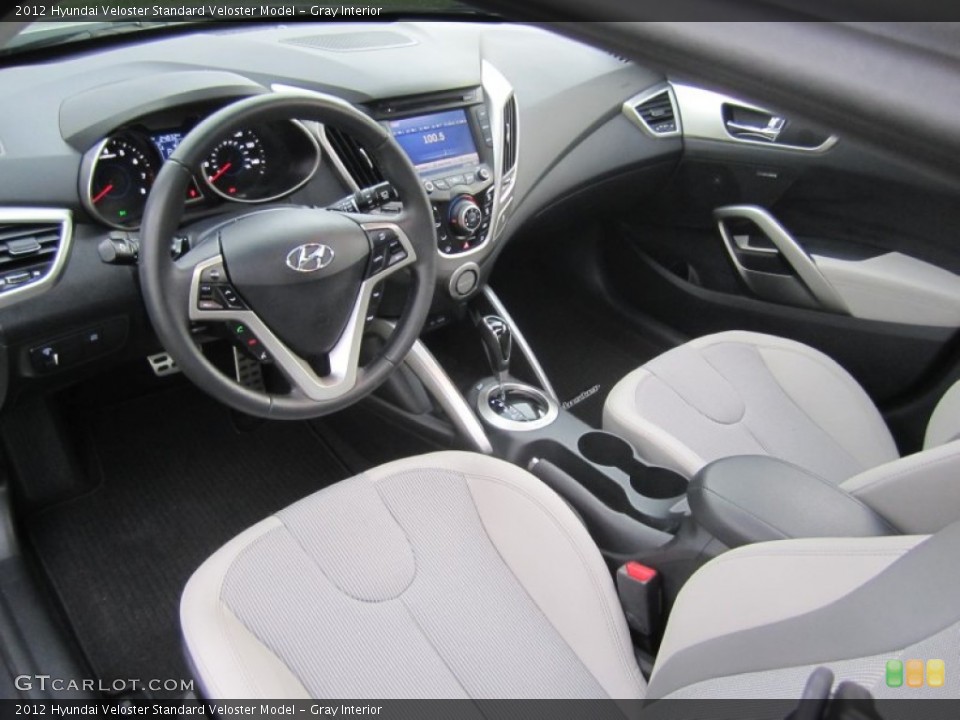 Gray Interior Prime Interior for the 2012 Hyundai Veloster  #69658752