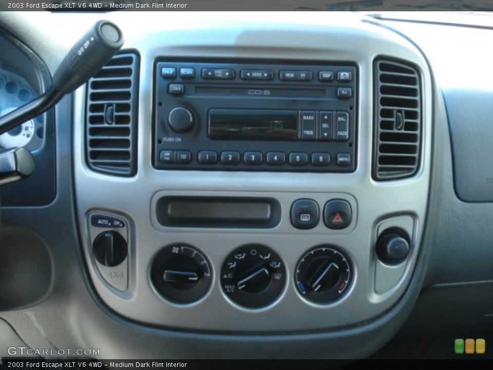 Medium Dark Flint Interior Controls for the 2003 Ford Escape XLT V6 4WD #69659181
