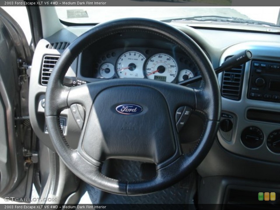 Medium Dark Flint Interior Steering Wheel for the 2003 Ford Escape XLT V6 4WD #69659190