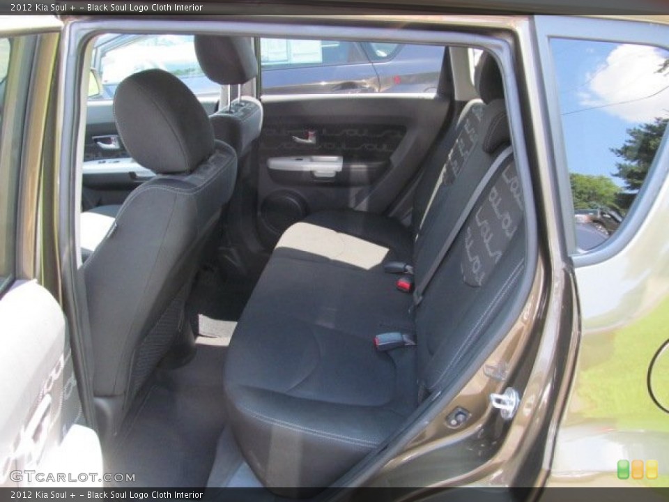 Black Soul Logo Cloth Interior Rear Seat for the 2012 Kia Soul + #69660018