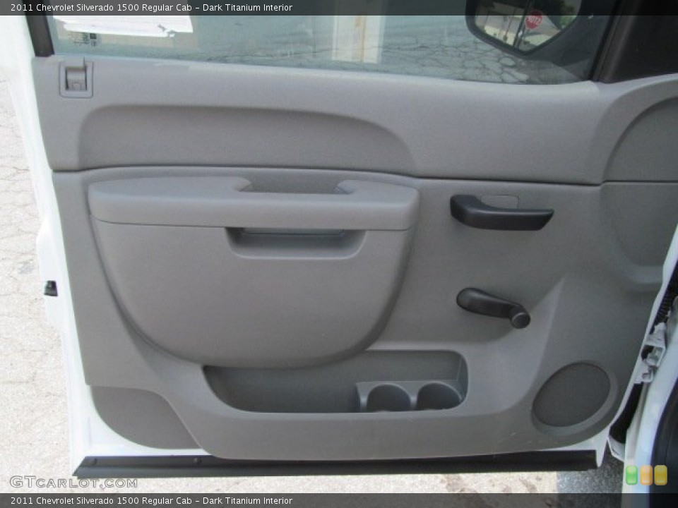 Dark Titanium Interior Door Panel for the 2011 Chevrolet Silverado 1500 Regular Cab #69660516
