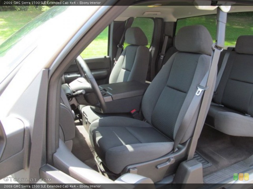 Ebony Interior Photo for the 2009 GMC Sierra 1500 SLE Extended Cab 4x4 #69660777
