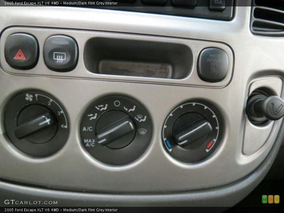 Medium/Dark Flint Grey Interior Controls for the 2005 Ford Escape XLT V6 4WD #69662514