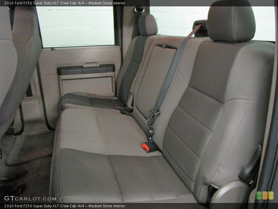Medium Stone Interior Rear Seat for the 2010 Ford F250 Super Duty XLT Crew Cab 4x4 #69662877