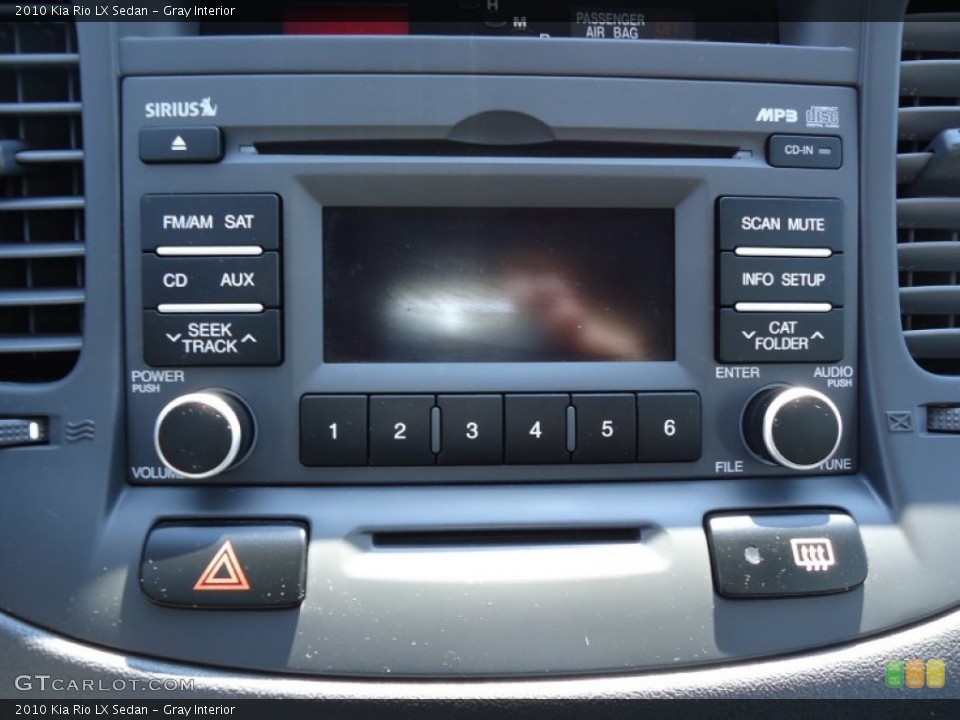 Gray Interior Audio System for the 2010 Kia Rio LX Sedan #69663711