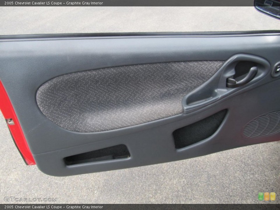 Graphite Gray Interior Door Panel for the 2005 Chevrolet Cavalier LS Coupe #69665748
