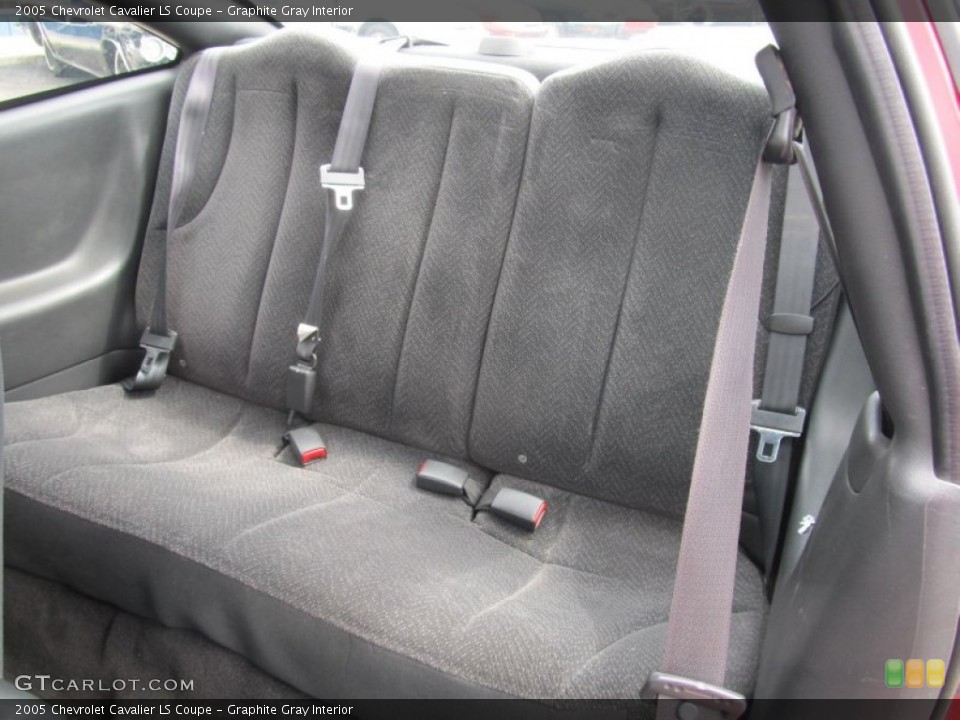 Graphite Gray Interior Rear Seat for the 2005 Chevrolet Cavalier LS Coupe #69665760