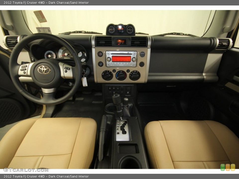 Dark Charcoal/Sand Interior Dashboard for the 2012 Toyota FJ Cruiser 4WD #69667674