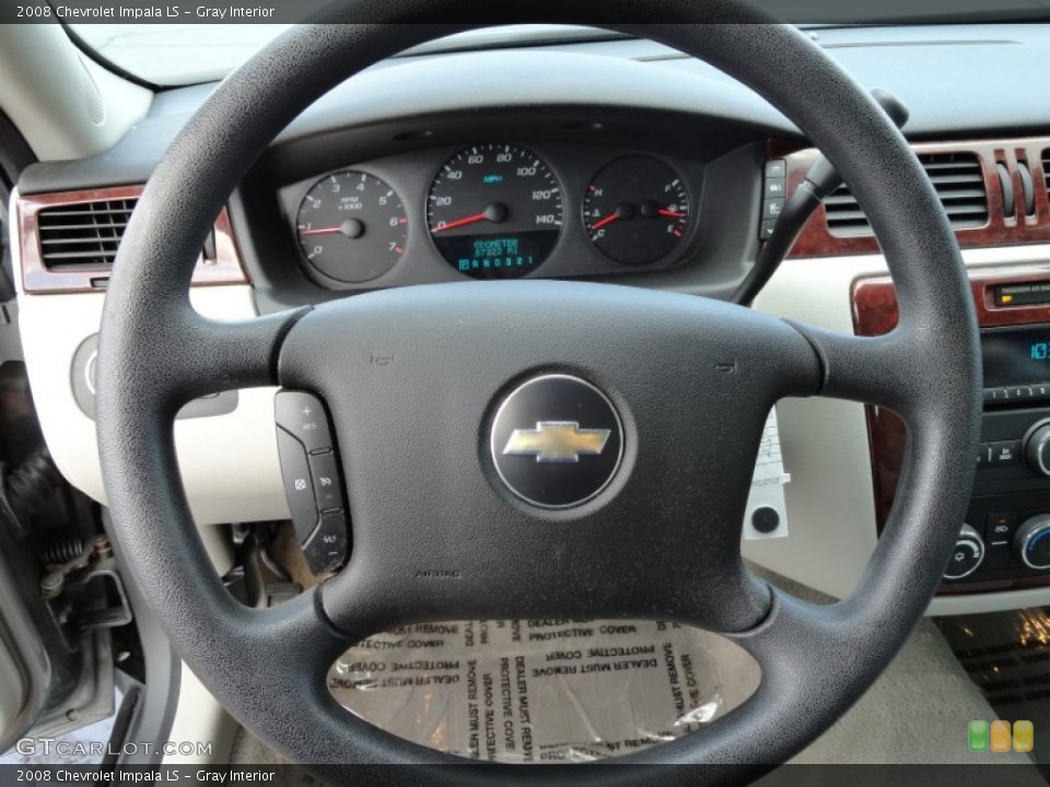 Gray Interior Steering Wheel for the 2008 Chevrolet Impala LS #69667752