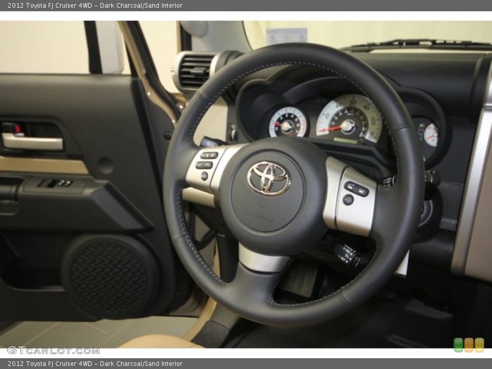 Dark Charcoal/Sand Interior Steering Wheel for the 2012 Toyota FJ Cruiser 4WD #69667887
