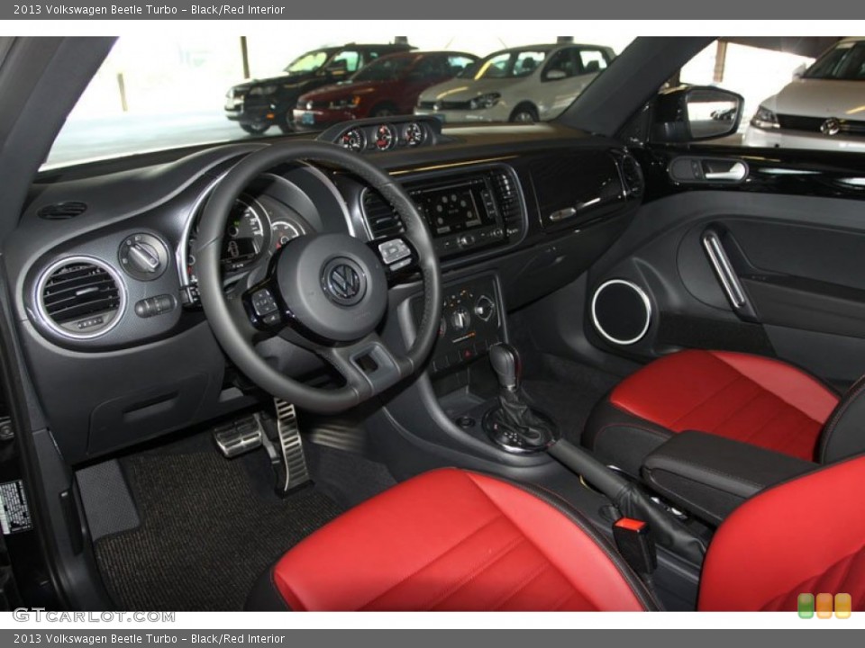 Black/Red Interior Prime Interior for the 2013 Volkswagen Beetle Turbo #69667899