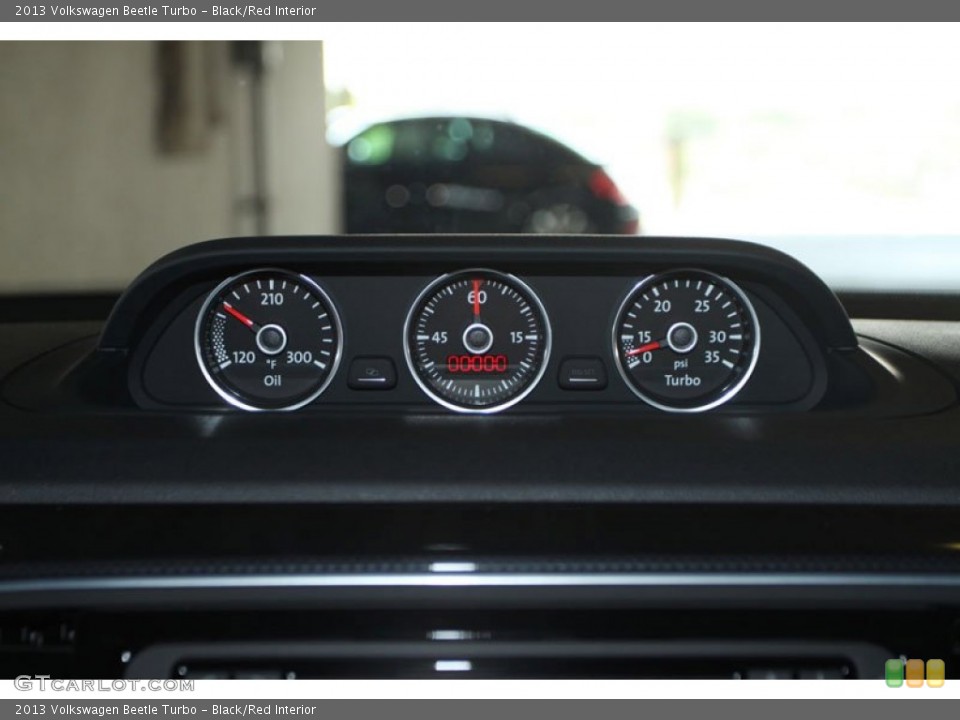 Black/Red Interior Gauges for the 2013 Volkswagen Beetle Turbo #69667953