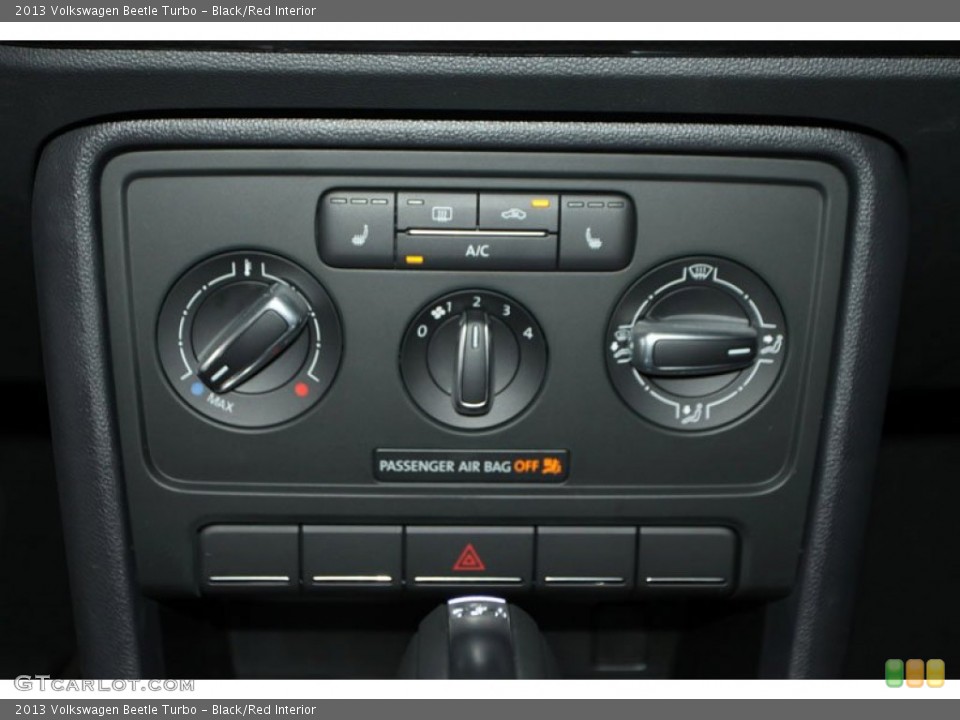Black/Red Interior Controls for the 2013 Volkswagen Beetle Turbo #69667977