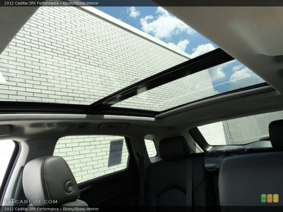 Ebony/Ebony Interior Sunroof for the 2012 Cadillac SRX Performance #69668334