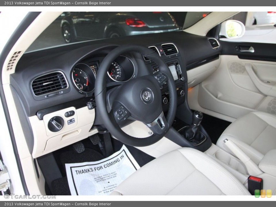 Cornsilk Beige Interior Photo for the 2013 Volkswagen Jetta TDI SportWagen #69668382