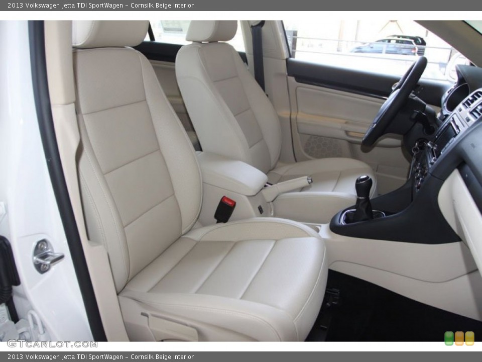 Cornsilk Beige Interior Front Seat for the 2013 Volkswagen Jetta TDI SportWagen #69668496