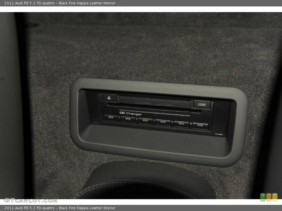 Black Fine Nappa Leather Interior Audio System for the 2011 Audi R8 5.2 FSI quattro #69669888