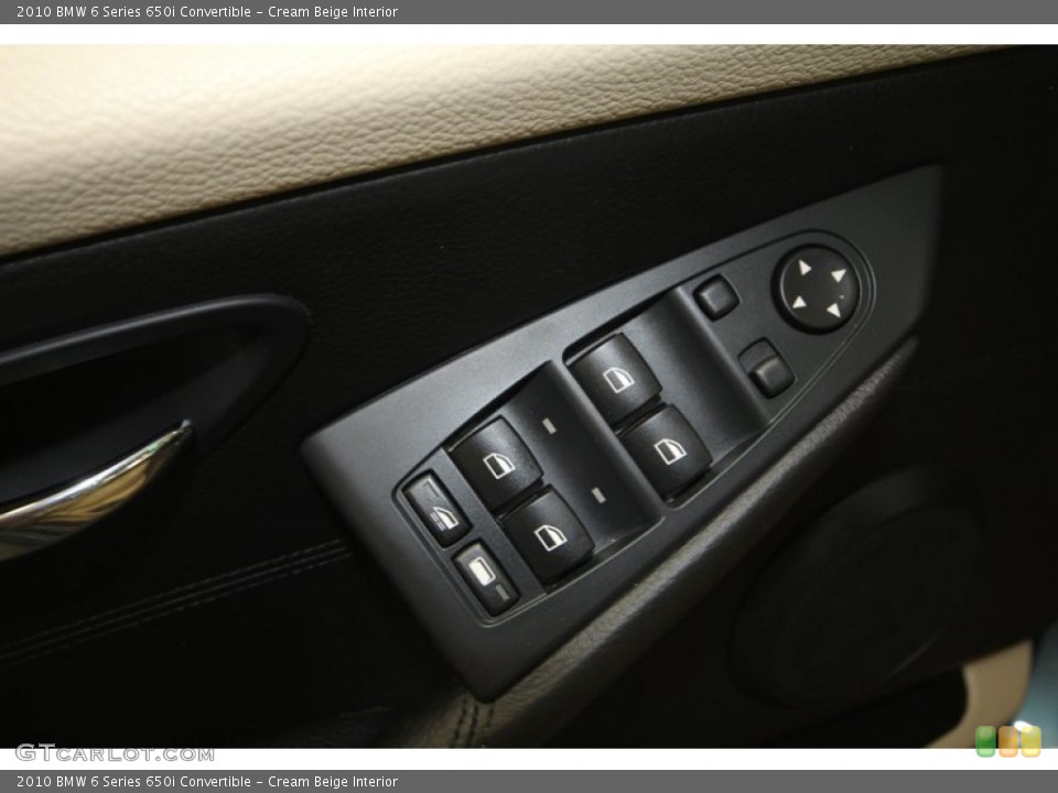 Cream Beige Interior Controls for the 2010 BMW 6 Series 650i Convertible #69670233